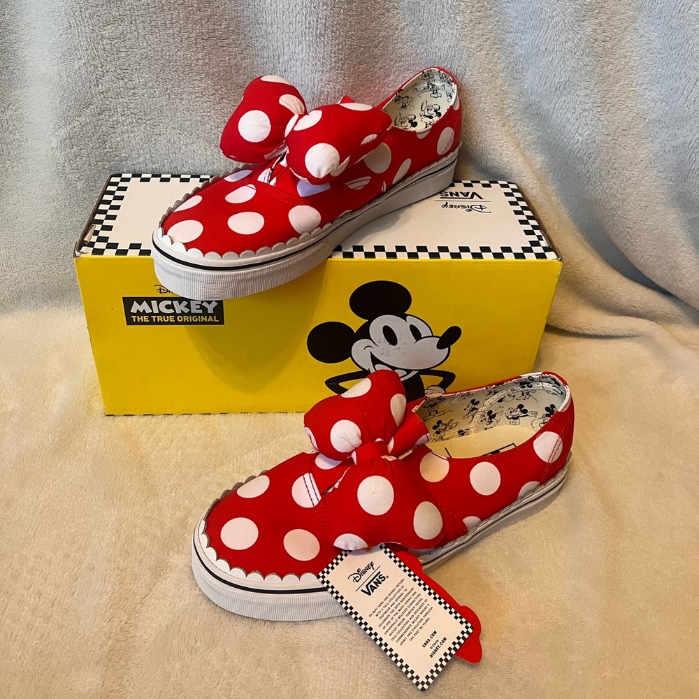 Disney Minnie’s Bow Vans for Adults - Authentic Gore